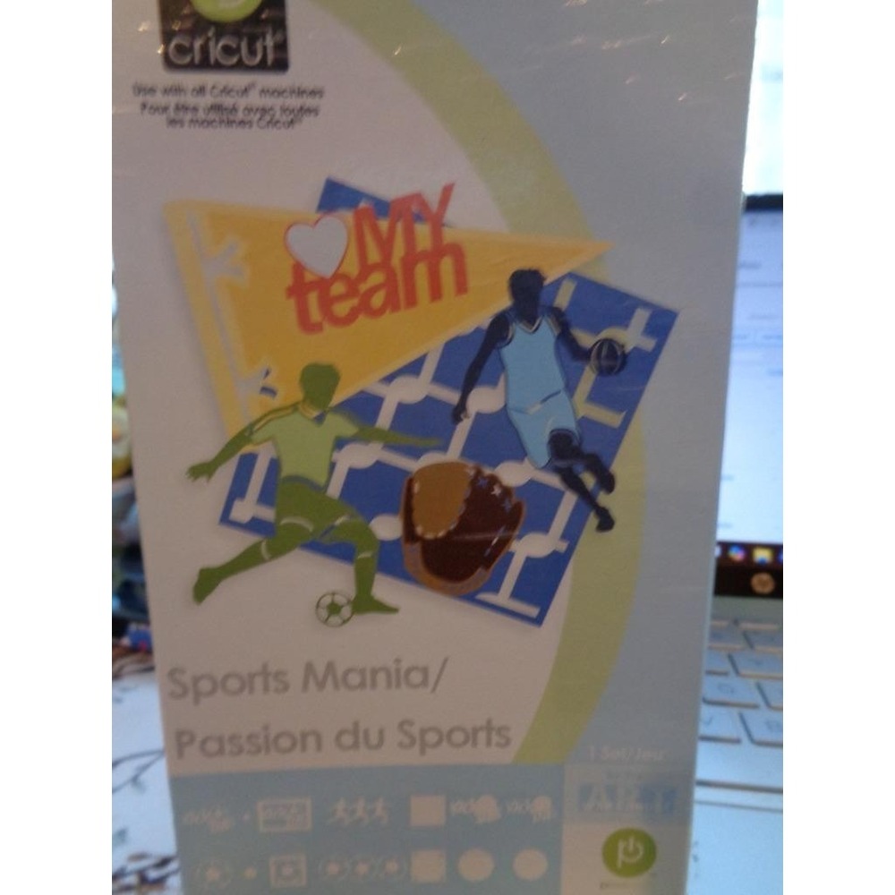 Cricut Die Cut Cartridge SPORTS MANIA Scrapbooking